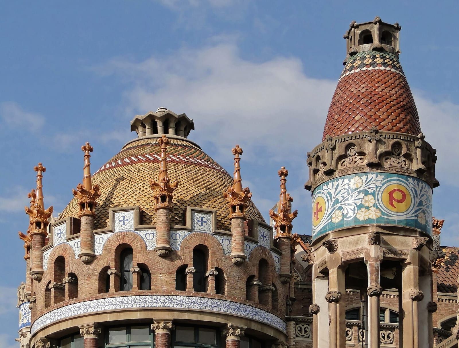 Las cúpulas modernistas del Hospital de Sant Pau